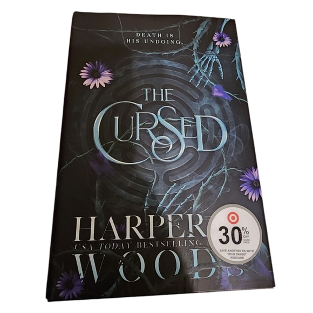 The cursed by harper woods‎ hardback with sprayed edges